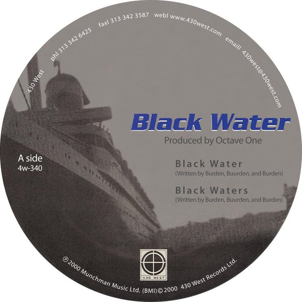 英12” Octave One, Ann Saunderson Blackwater BWP4 Concept Music /00250 Octave One Featuring Ann Saunderson – Blackwater (12CON34X
